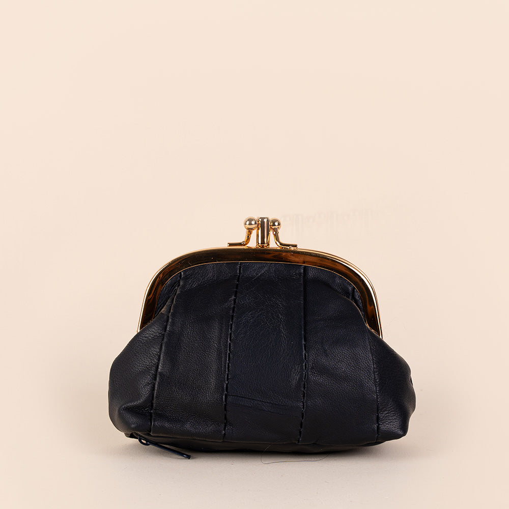PORTAMONETE CLASSICO PELLE CON CHIUSURA A CLICK CLACK