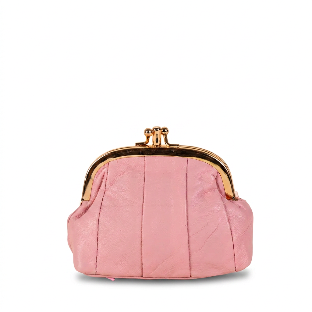 PORTAMONETE CLASSICO PELLE CON CHIUSURA A CLICK CLACK