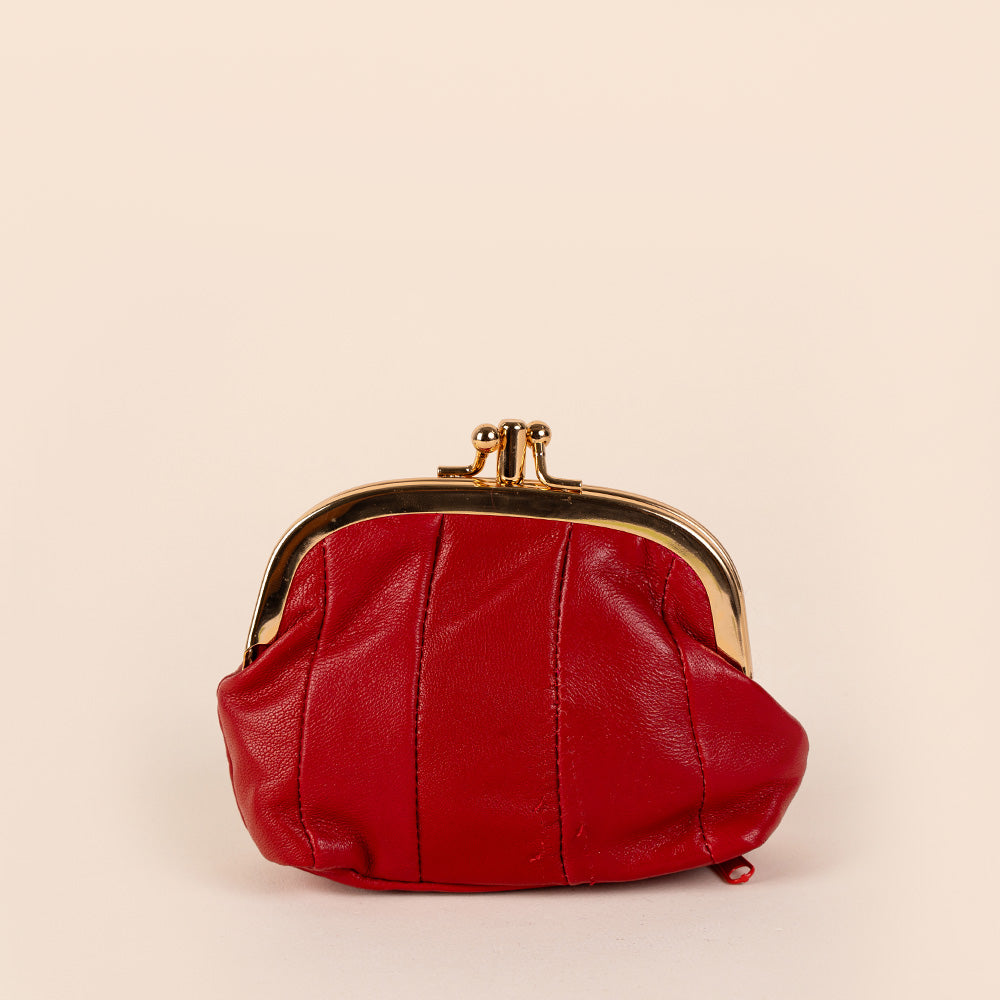 PORTAMONETE CLASSICO PELLE CON CHIUSURA A CLICK CLACK
