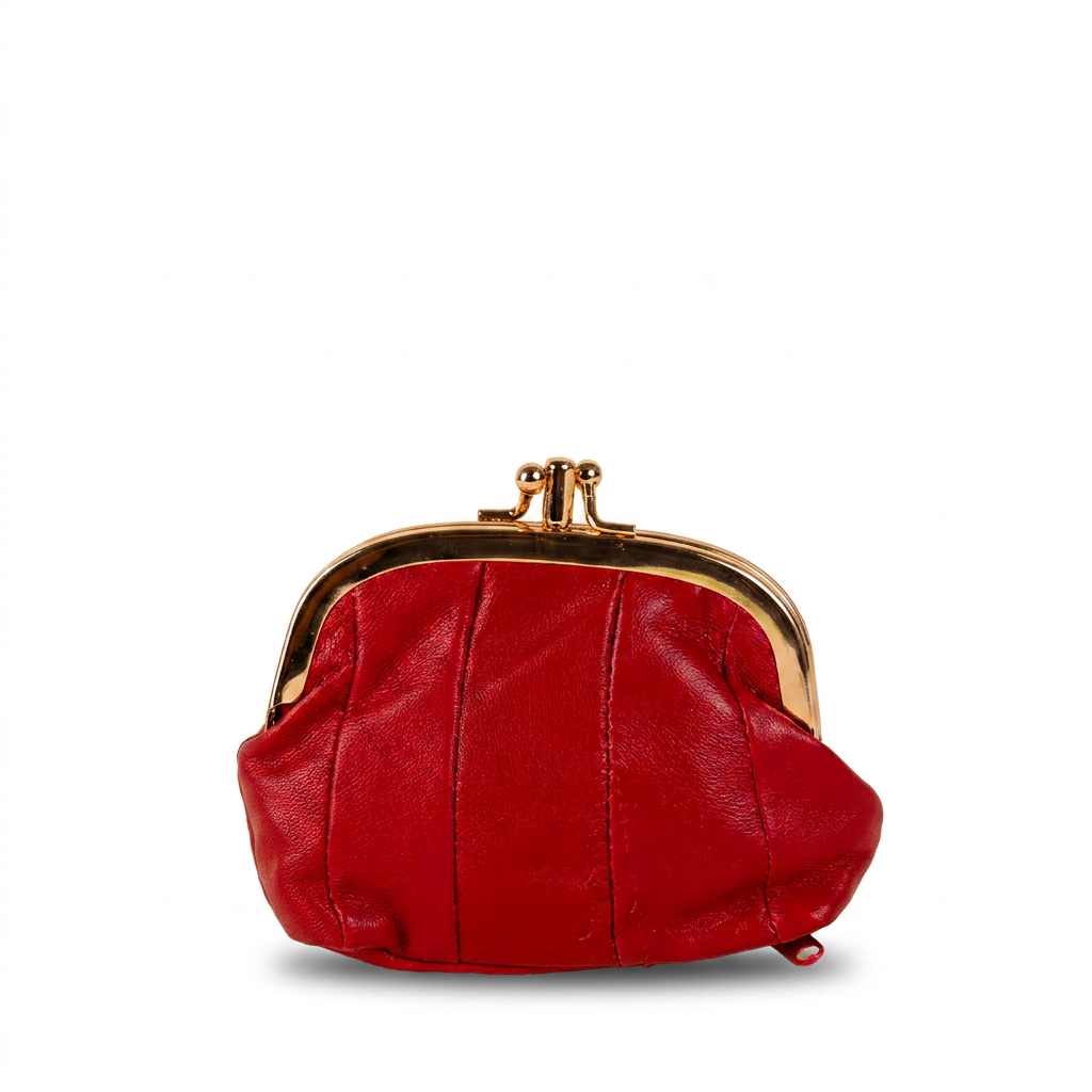 PORTAMONETE CLASSICO PELLE CON CHIUSURA A CLICK CLACK