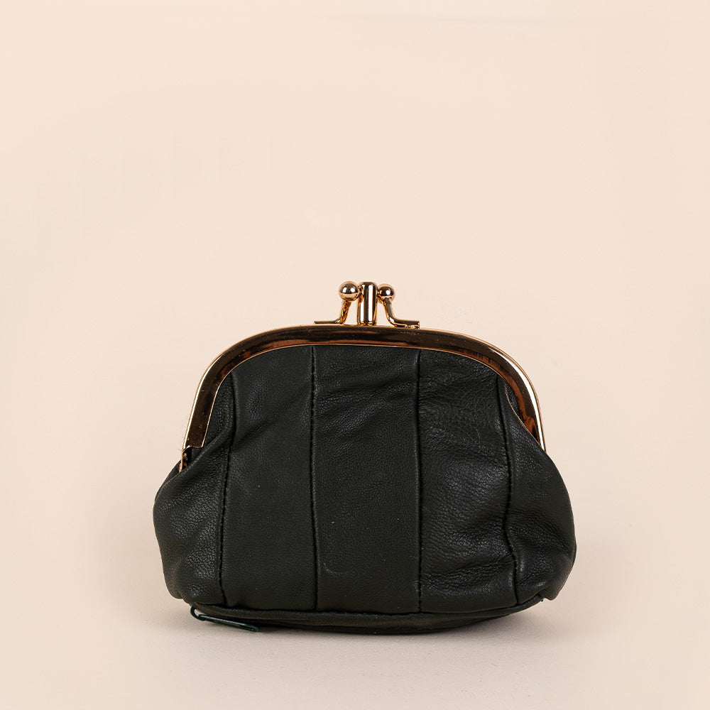 PORTAMONETE CLASSICO PELLE CON CHIUSURA A CLICK CLACK