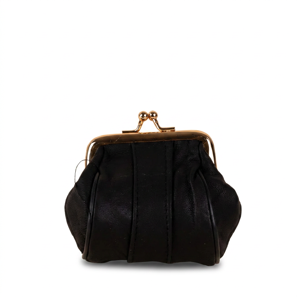 PORTAMONETE CLASSICO PELLE CON CHIUSURA A CLICK CLACK