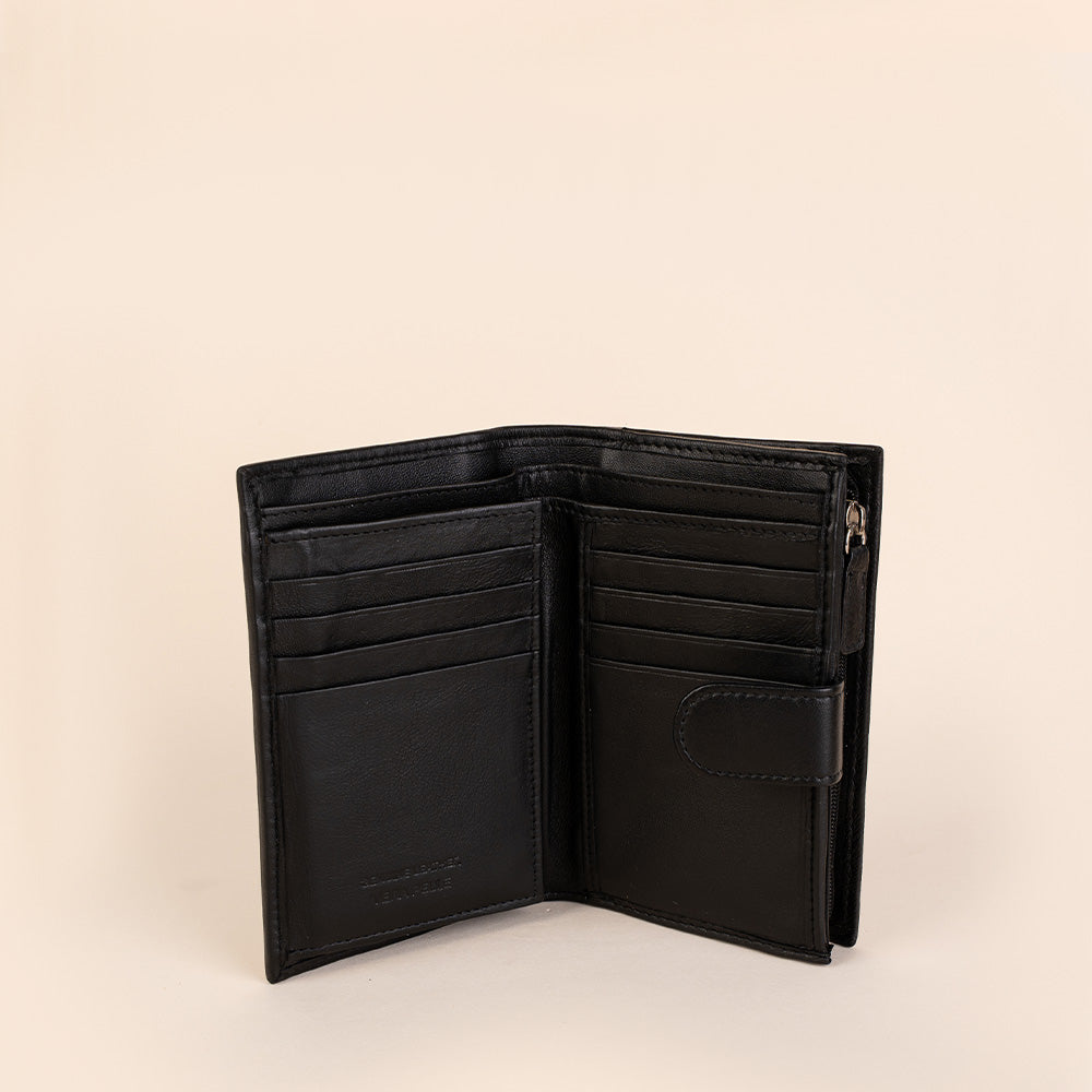 PORTAFOGLIO MEDIO CON CHIUSURA A PATTINA MORBIDO