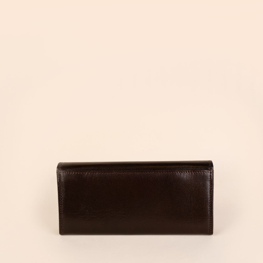 PORTAFOGLIO LUNGO IN PELLE SEMI LUCIDA