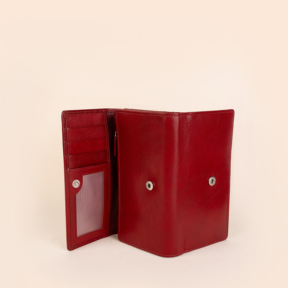 PORTAFOGLIO GRANDE CON DOPPIA APERTURA PELLE SEMI LUICIDA