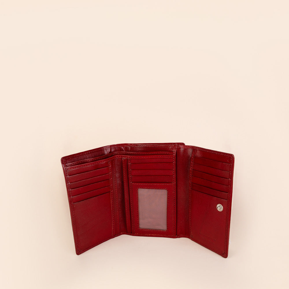 PORTAFOGLIO CON ZIP ESTERNA POSTERIORE