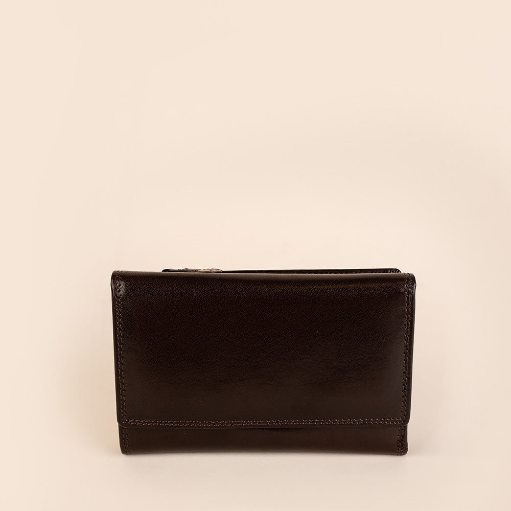 PORTAFOGLIO CON DOPPIA APERTURA SEMI LUCIDO