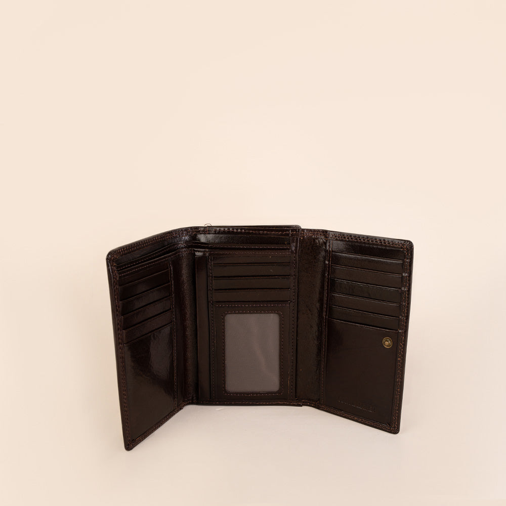 PORTAFOGLIO CON DOPPIA APERTURA SEMI LUCIDO