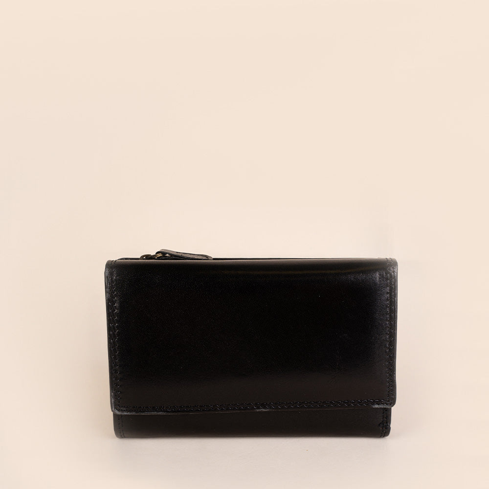 PORTAFOGLIO CON DOPPIA APERTURA SEMI LUCIDO