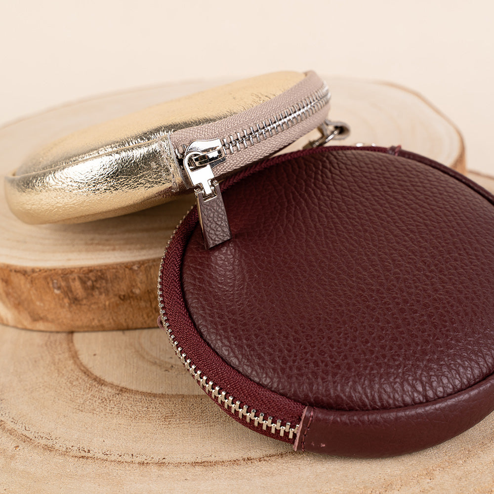 PORTAMONETE CIRCOLARE PIATTO CON GANCIO