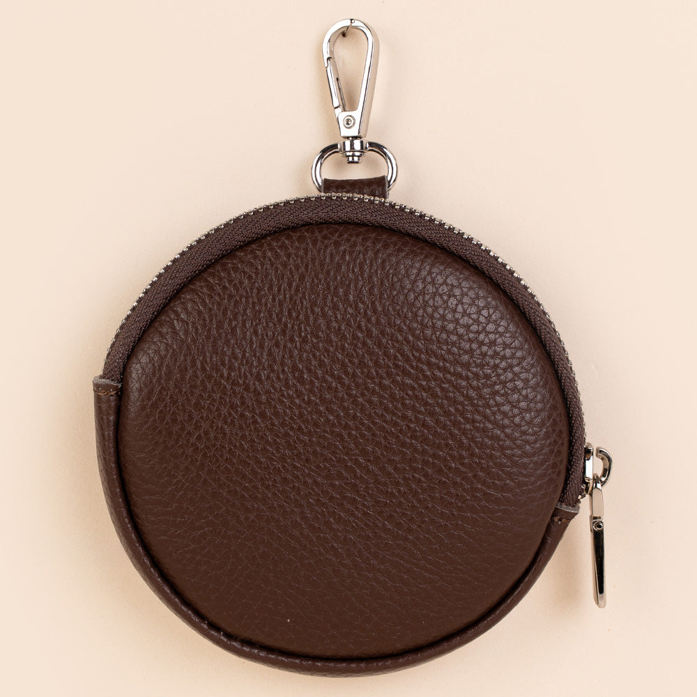 PORTAMONETE CIRCOLARE PIATTO CON GANCIO
