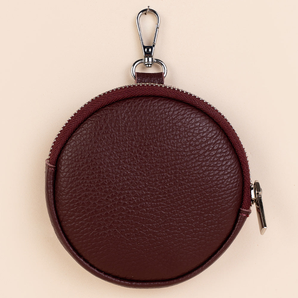 PORTAMONETE CIRCOLARE PIATTO CON GANCIO