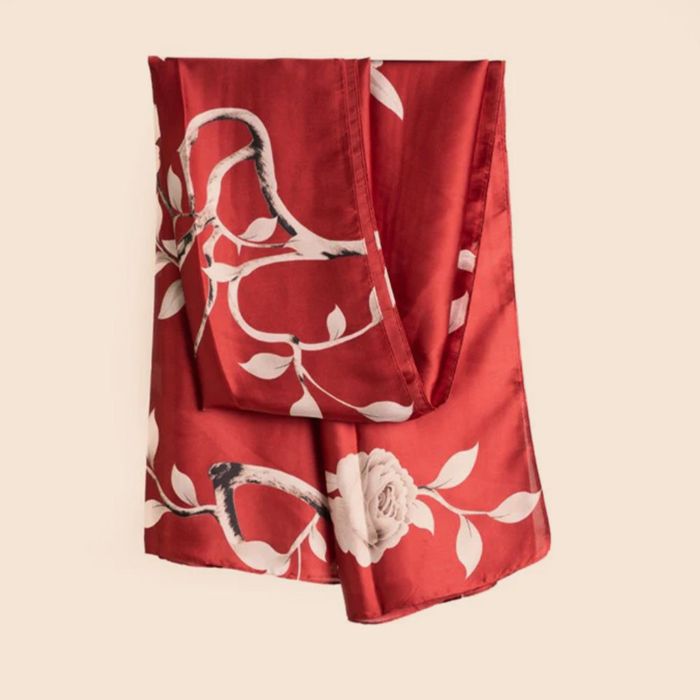 SCIARPA LEGGERA TRAMA ROSE