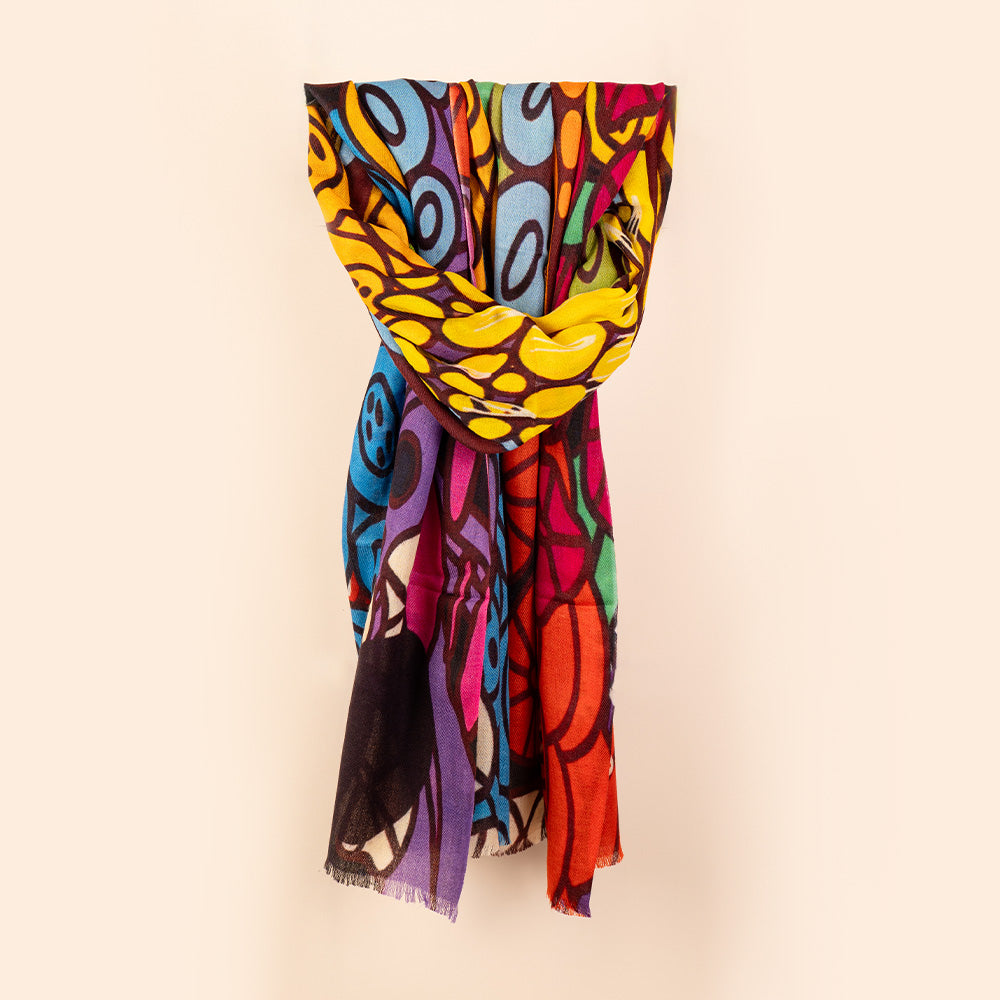 SCIARPA LEGGERA MULTICOLOR