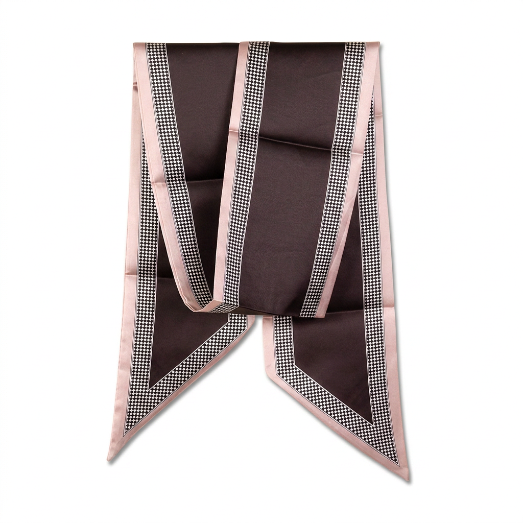 LIGHTWEIGHT SCARF WITH A PATTERN WITH POINTS