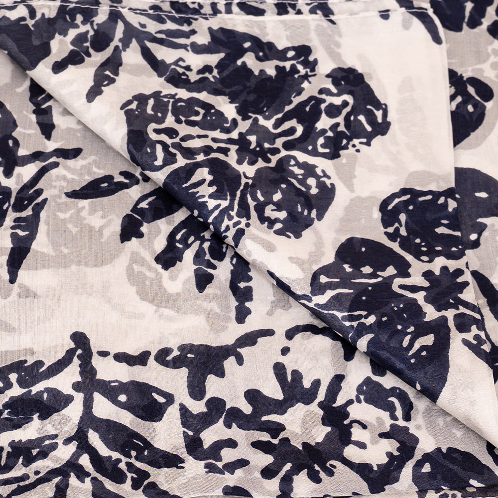 LIGHTWEIGHT SILK PATTERN SCARF