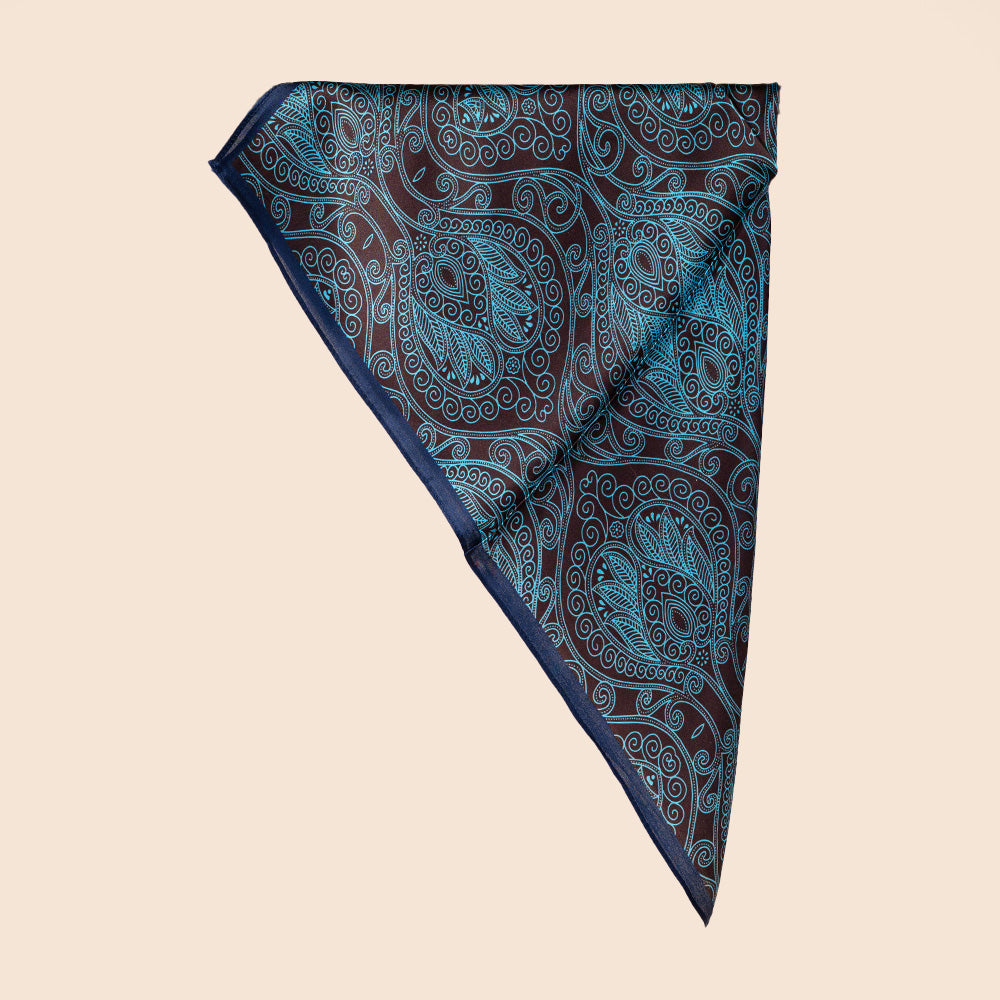 SCIARPA FOULARD DA COLLO CON FANTASIA MODELLO MANDALA