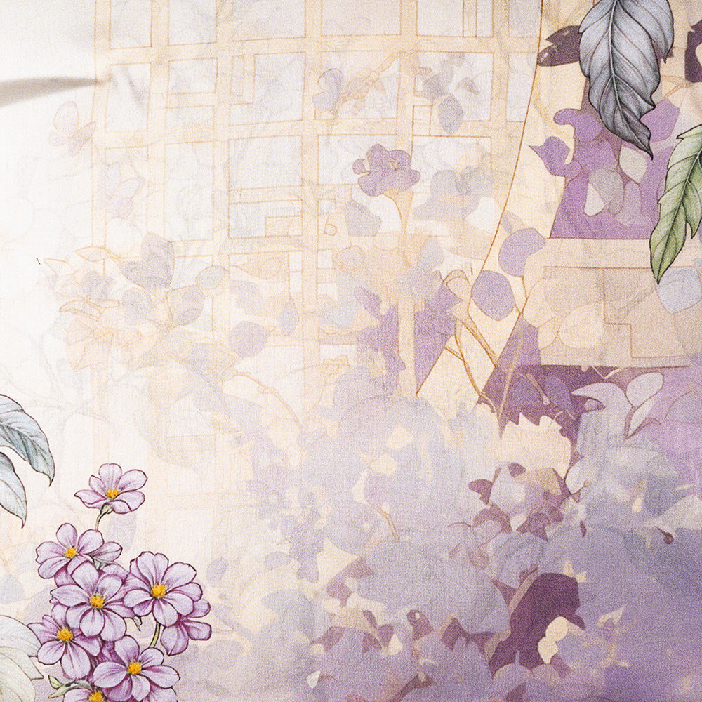 SCIARPA FOULARD DA COLLO IN SETA CON FIORI DI VARIO GENERE