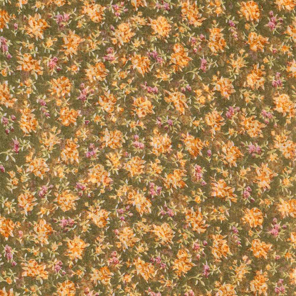 LIGHTWEIGHT SCARF WITH FLORAL MICRO-PATTERN