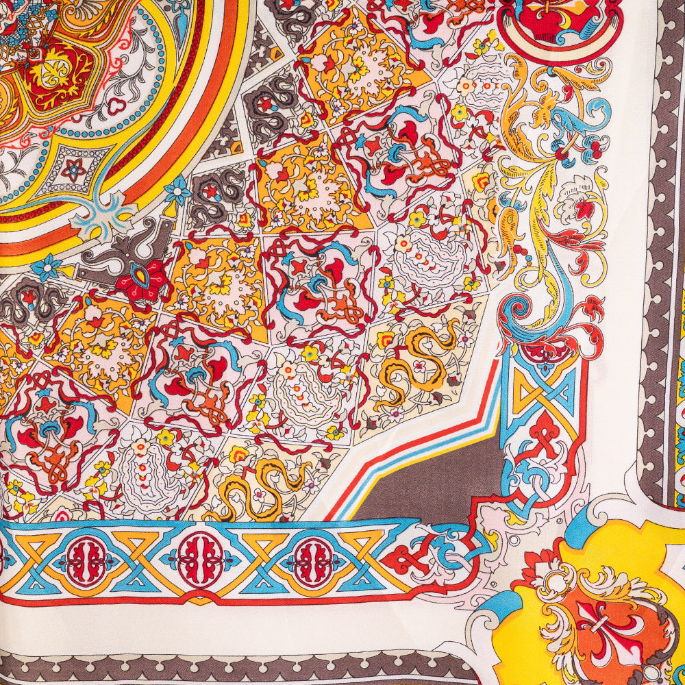 SQUARE PATTERNED SCARF