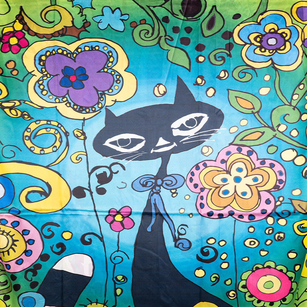 DOUBLE SCARF WITH TWO ABSTRACT PATTERNS