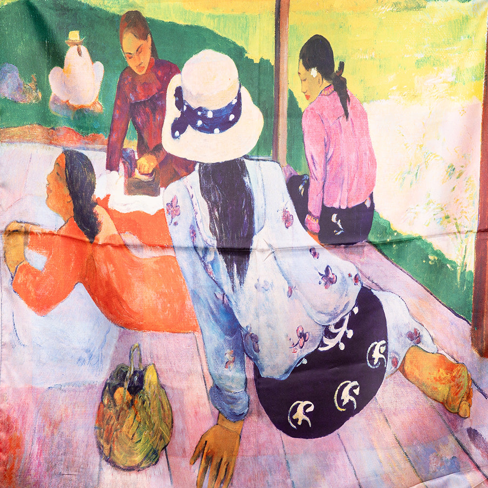 SCIARPA FANTASIA DOPPIA CON DIPINTO