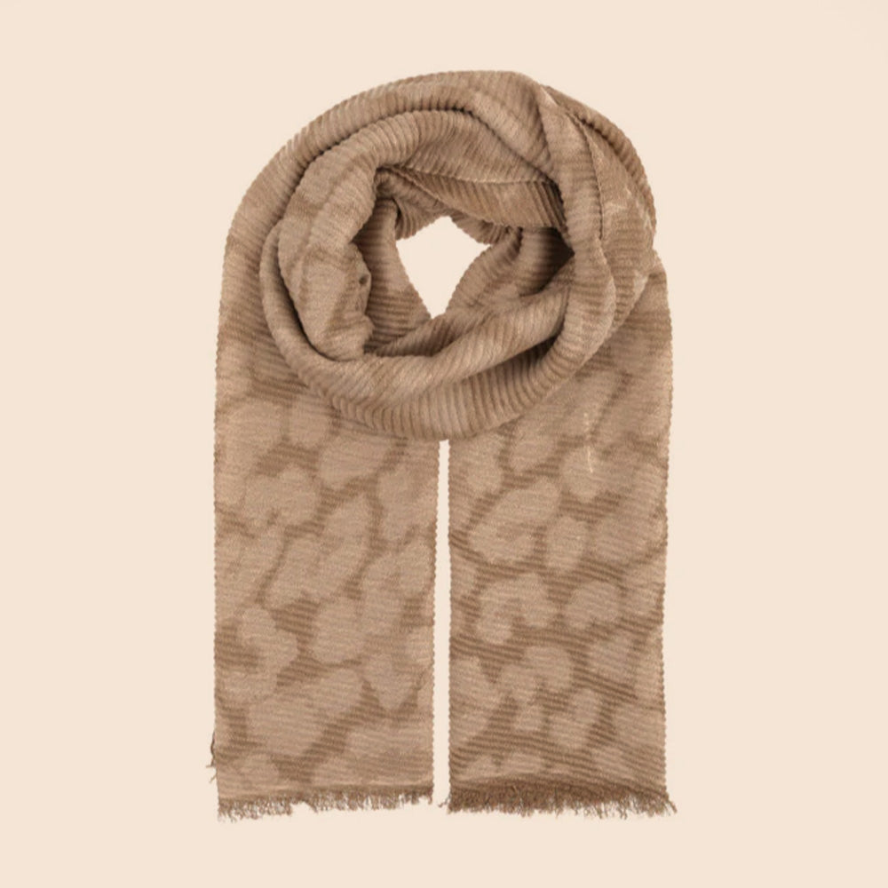 SCIARPA PLISSETTATA ANIMALIER