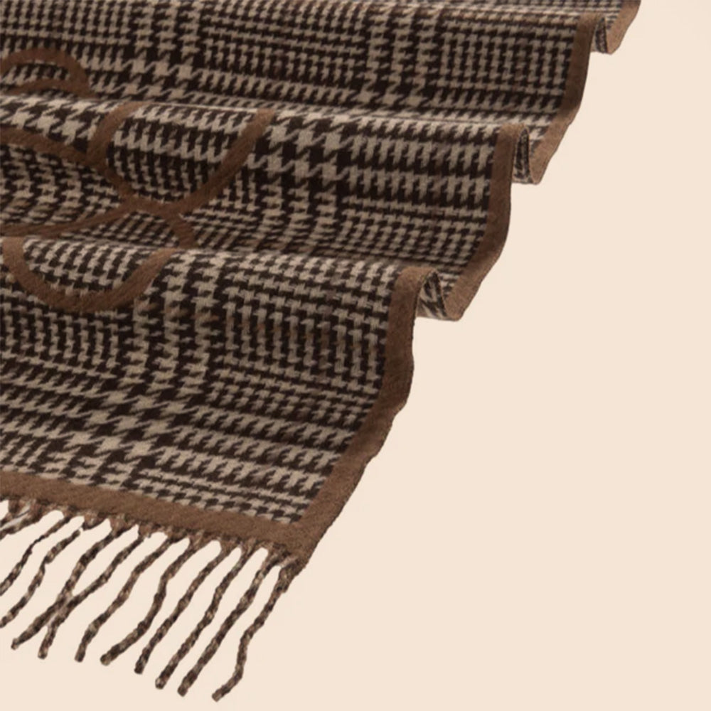 SCIARPA PIED DE POULE CON CANE