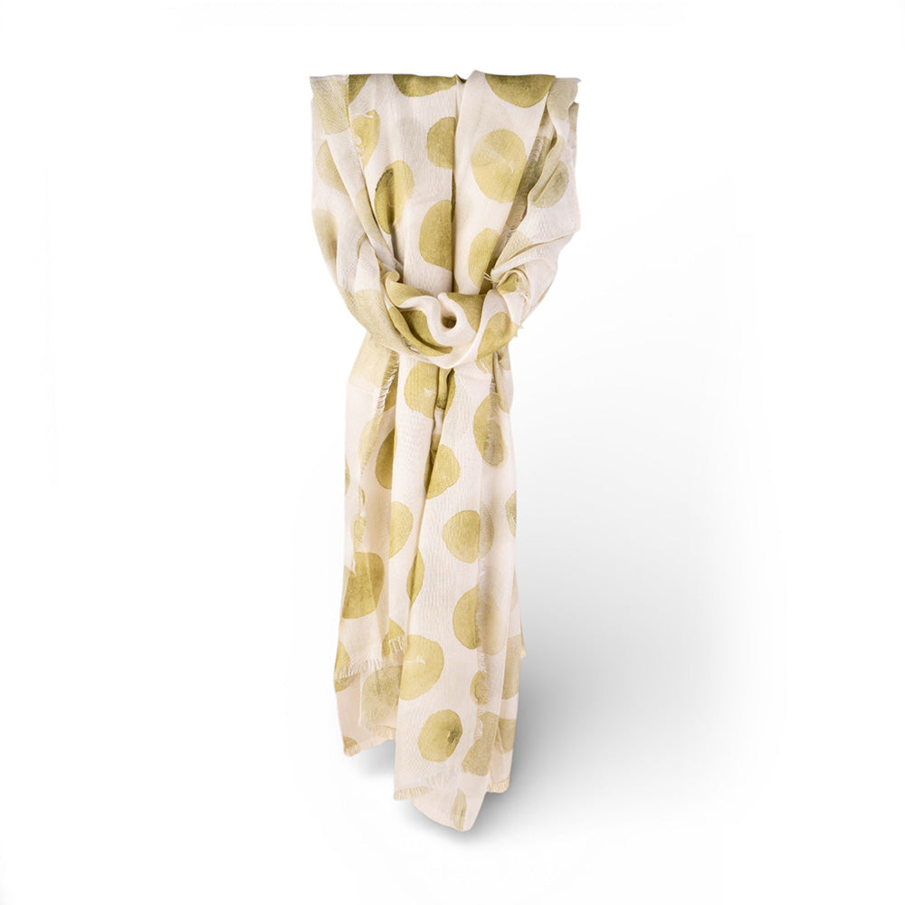 SCIARPA UN BAMBOO CON STAMPA A POIS