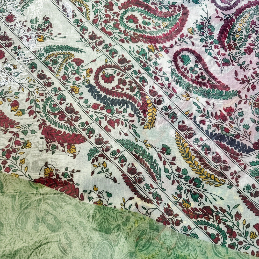 SCIARPA LEGGERA SEMITRASPARENTE A FANTASIA CASHMERE E GEOMETRICA