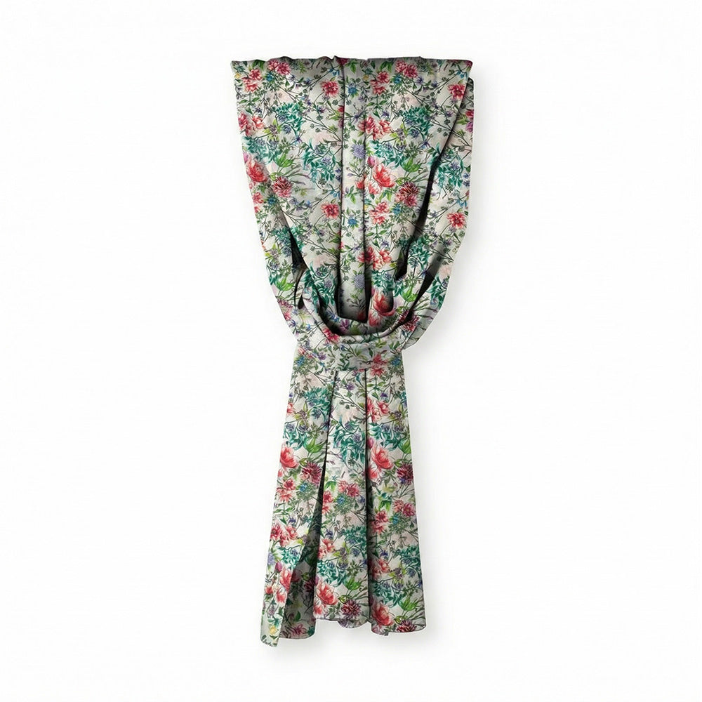 SCIARPA FOULARD IN SETA GRANDE CON FANTASIA A ROSETO