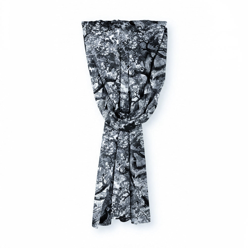 SCIARPA FOULARD IN SETA GRANDE CON ALBERI