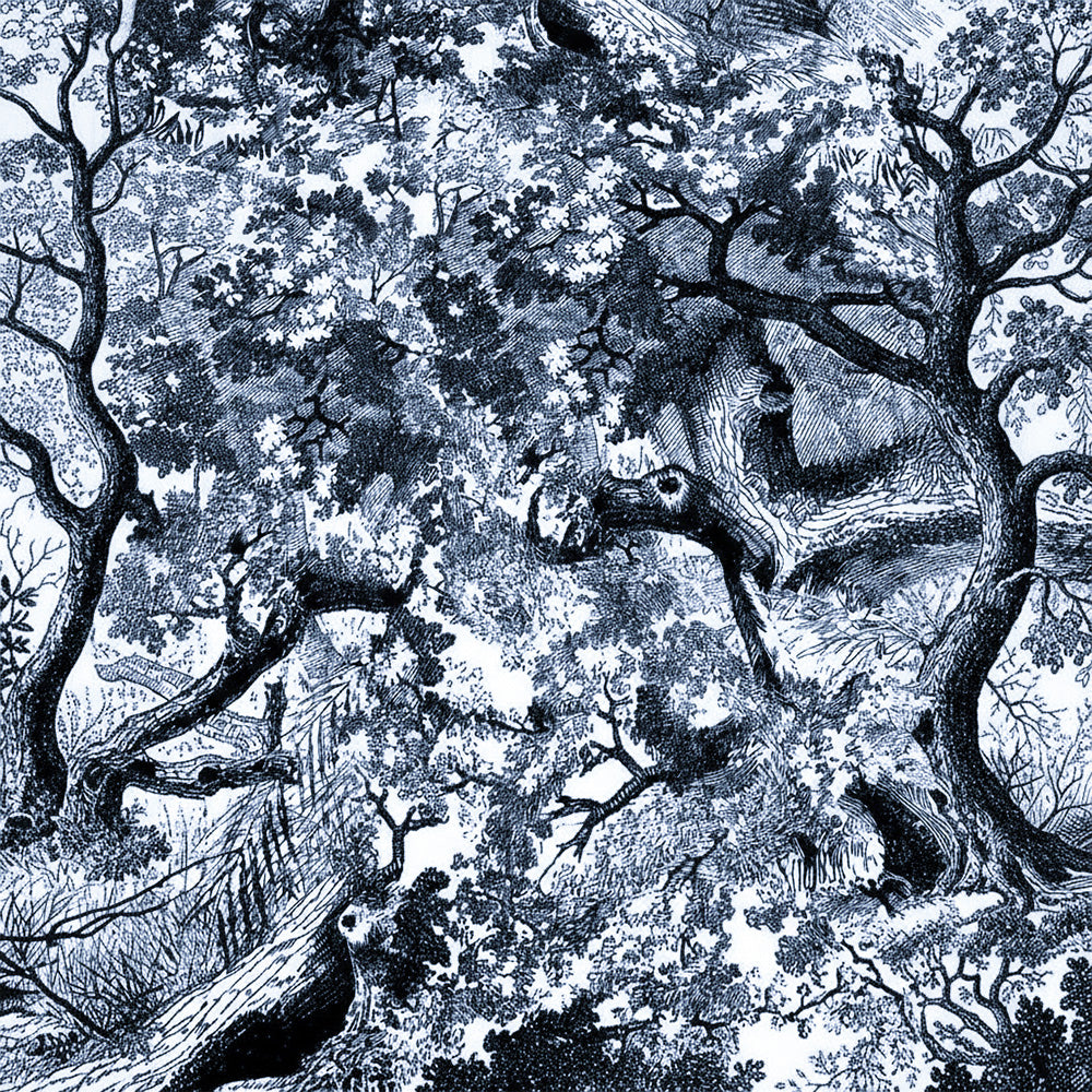 SCIARPA FOULARD IN SETA GRANDE CON ALBERI