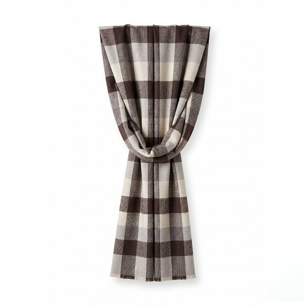 SCIARPA CON FANTASIA A QUADRI STILE SCOZZESE