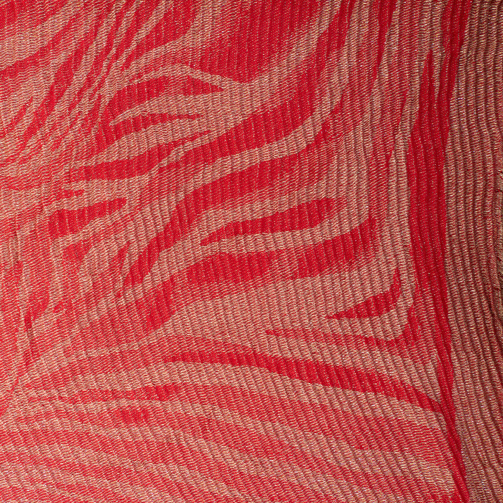 SCIARPA PLISSETTATA ZEBRATA CON FILO LAMINATO