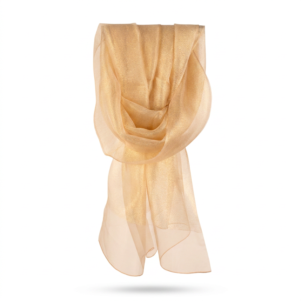 SCIARPA FOULARD LEGGERA LAMINATA