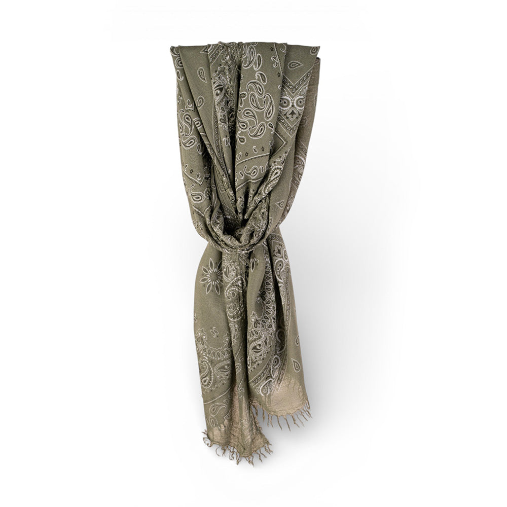 SCIARPA IN BAMBOO CON STAMPA A BANDANA