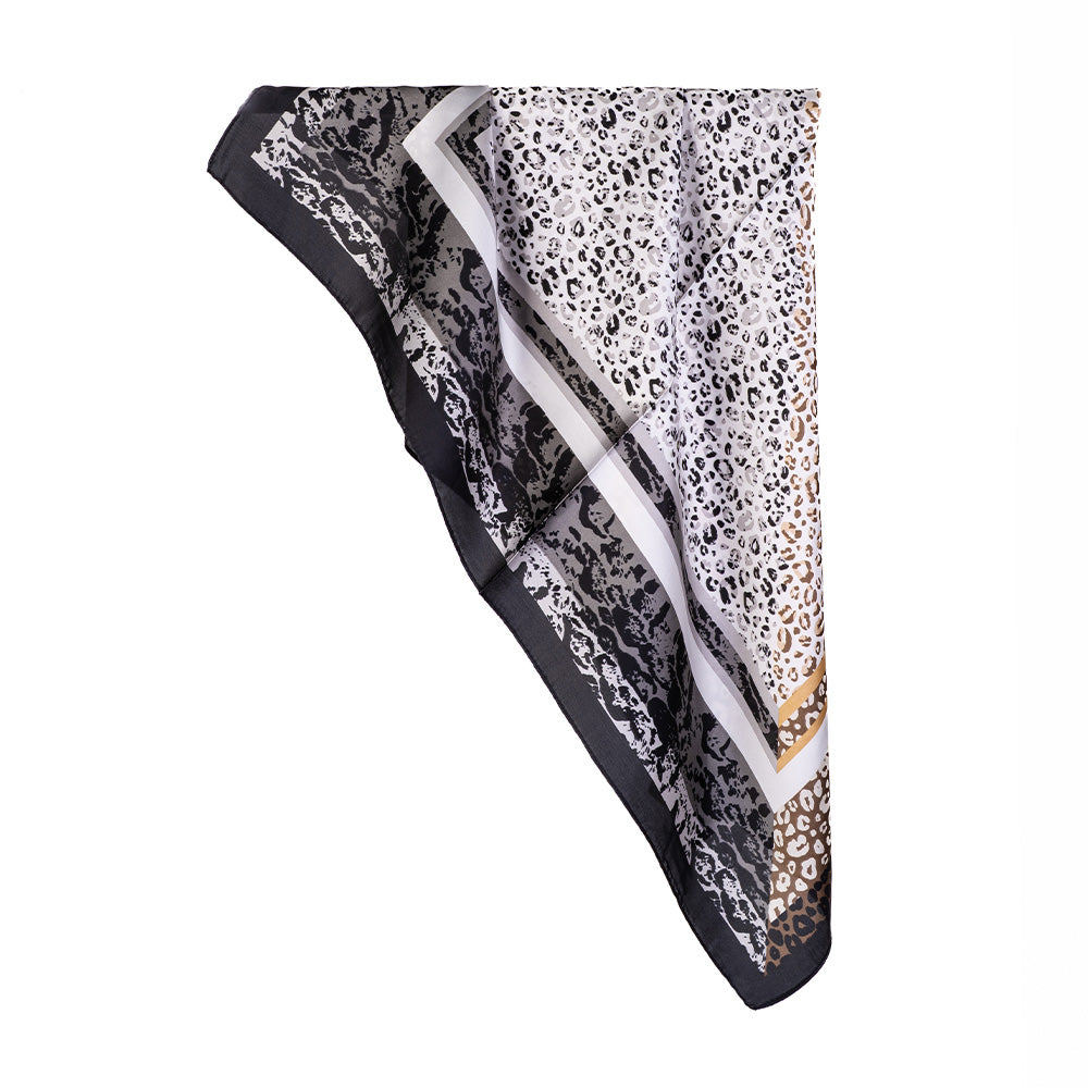 LIGHTWEIGHT SCARF SQUARE SCARF WITH SPOTTED