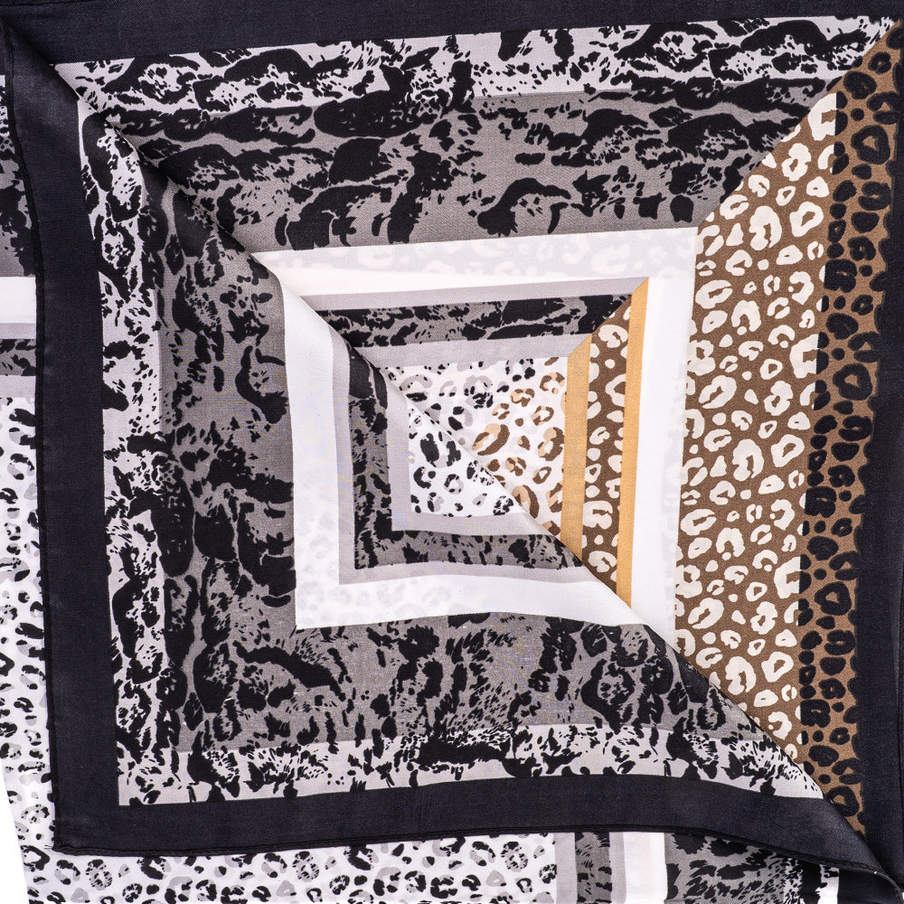 LIGHTWEIGHT SCARF SQUARE SCARF WITH SPOTTED