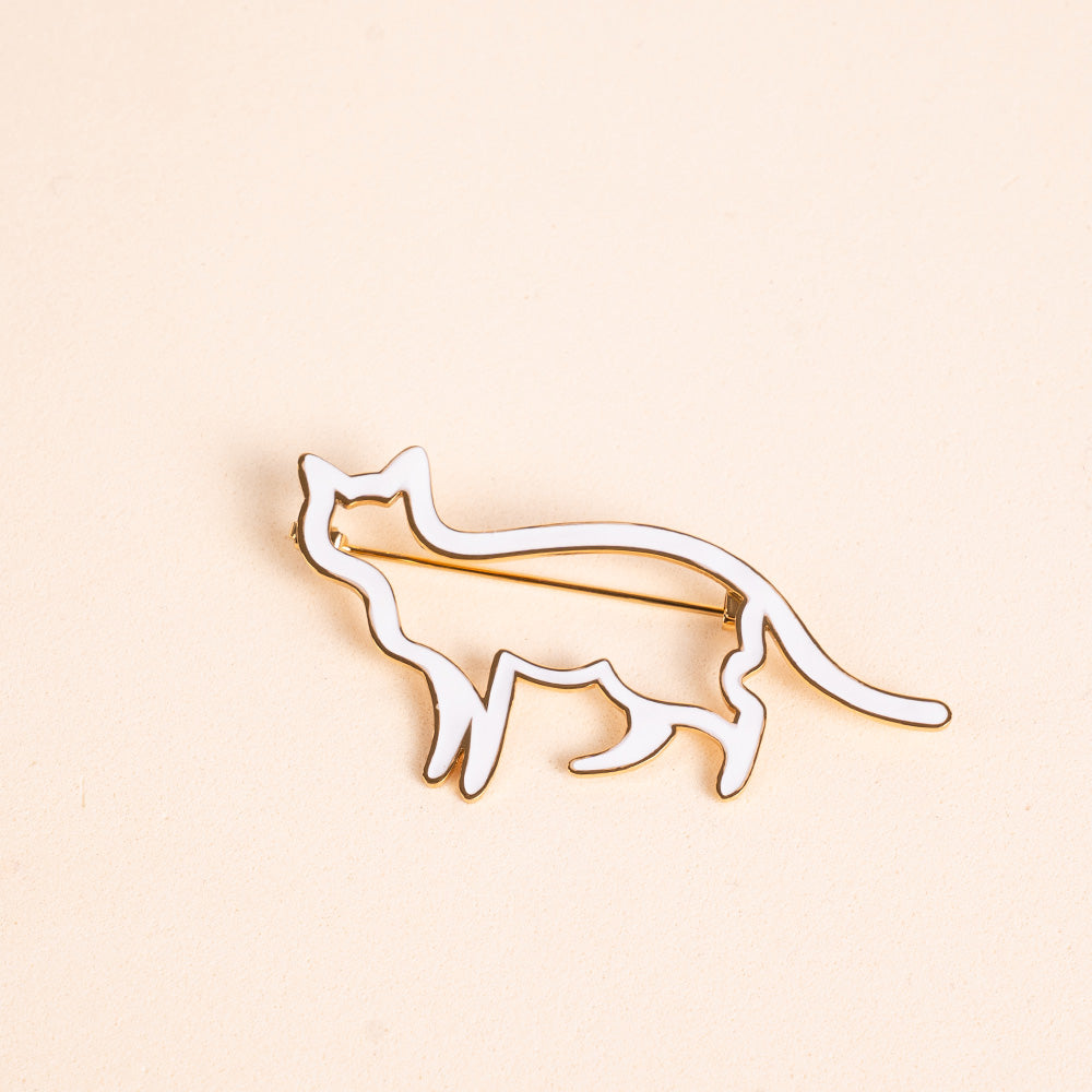 COLORFUL OUTLINE CAT PIN