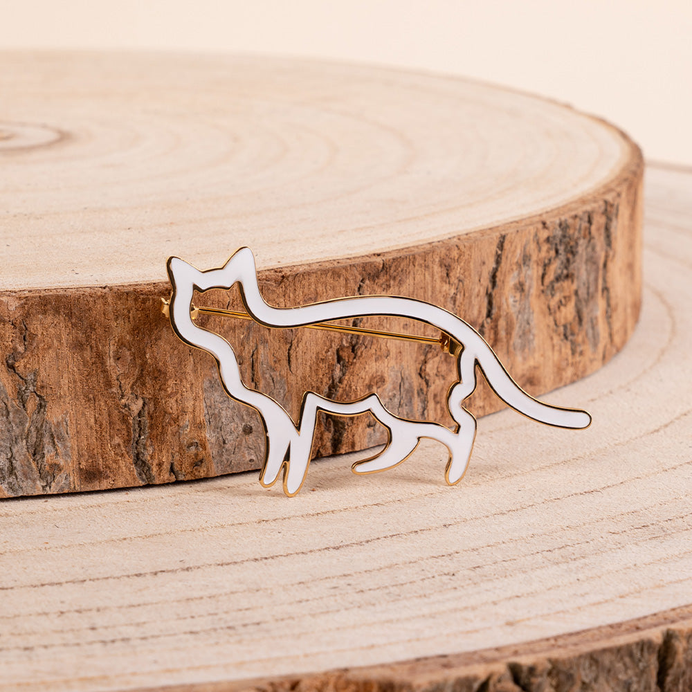 COLORFUL OUTLINE CAT PIN