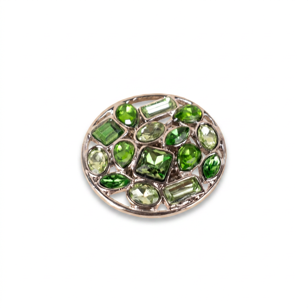 SPILLA MAGNETICA CIRCOLARE CON STRASS