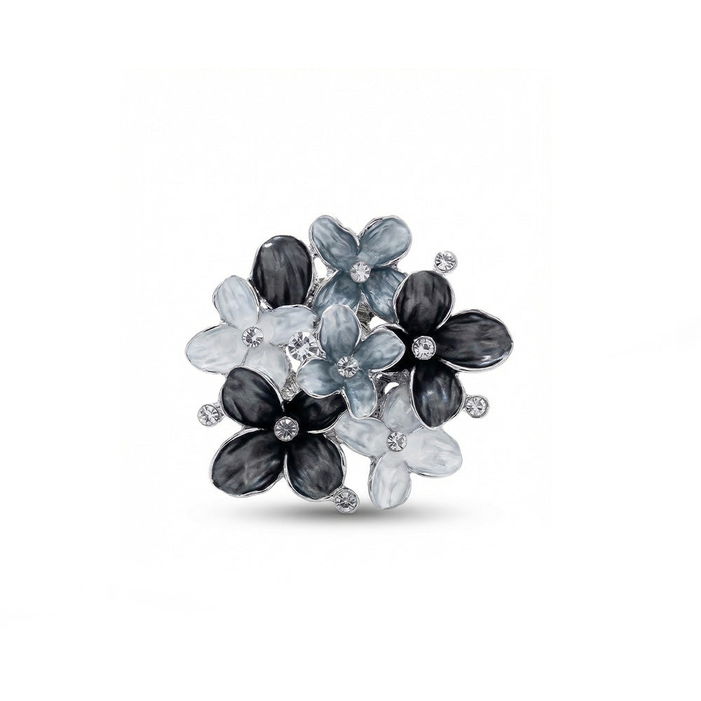 SPILLA CON FIORI E STRASS