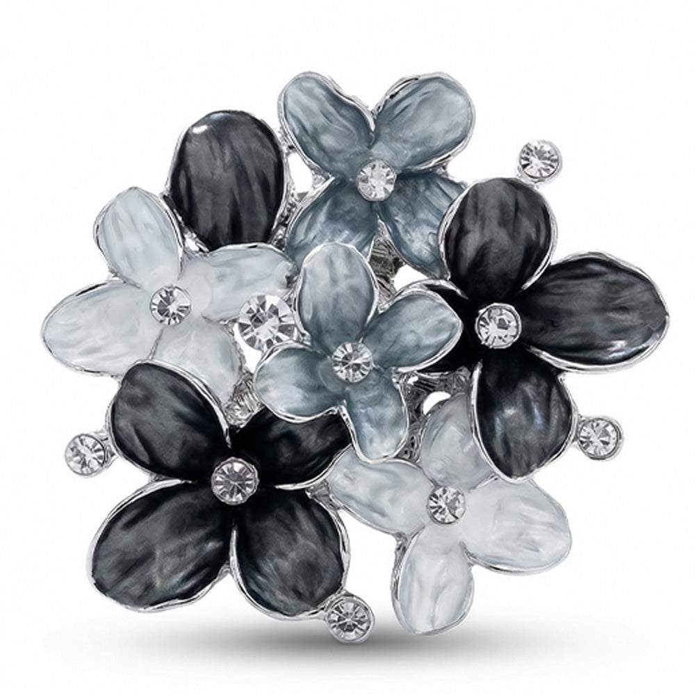 SPILLA CON FIORI E STRASS
