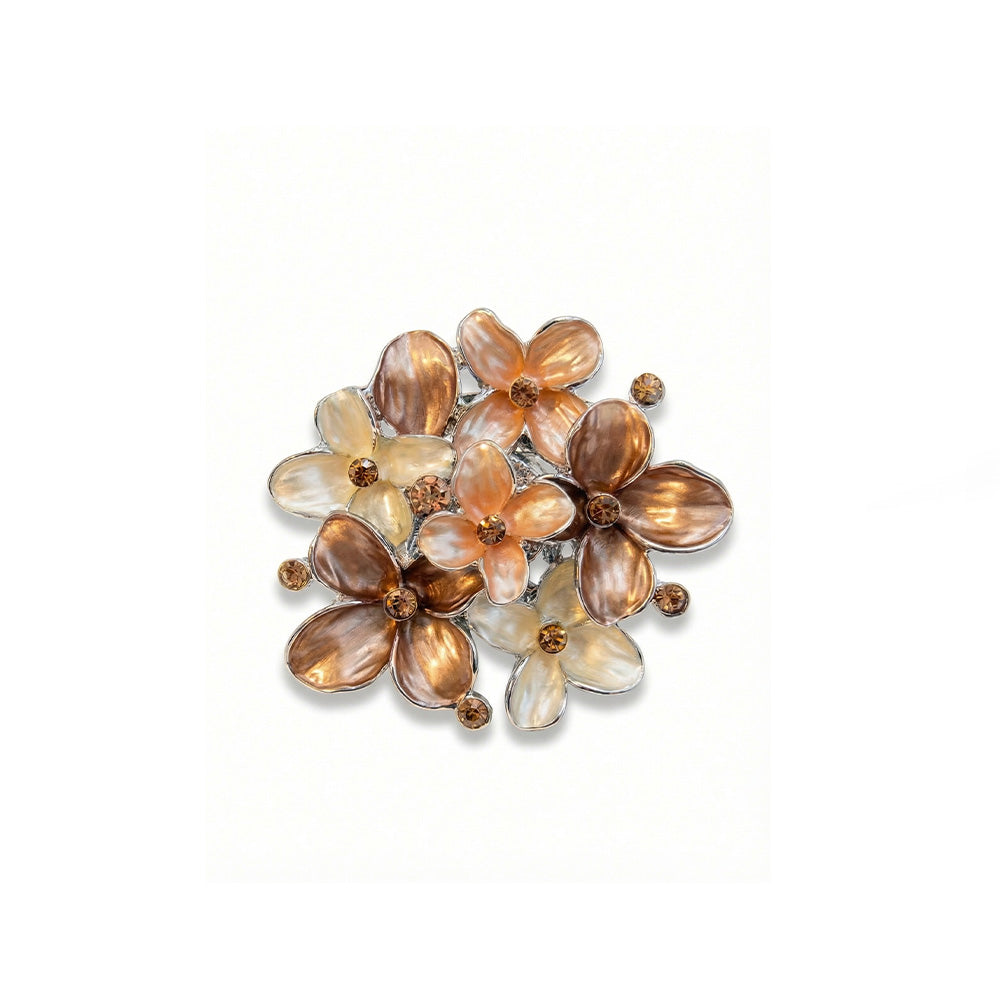 SPILLA CON FIORI E STRASS