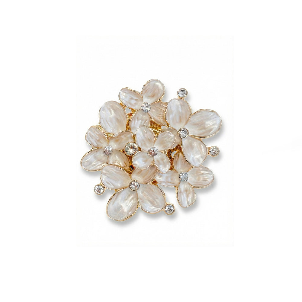 SPILLA CON FIORI E STRASS