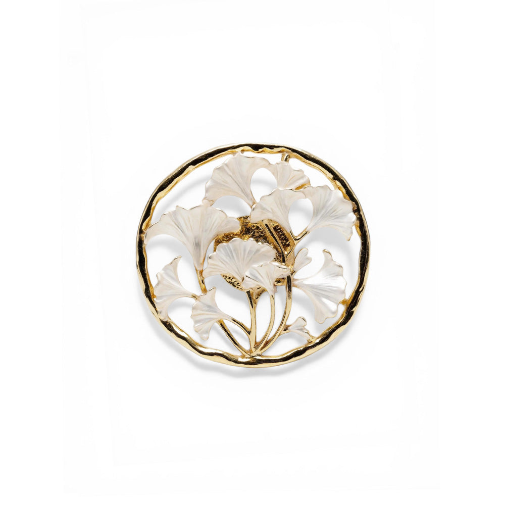 SPILLA CON BOUQUET DI FIORI MINIMALI