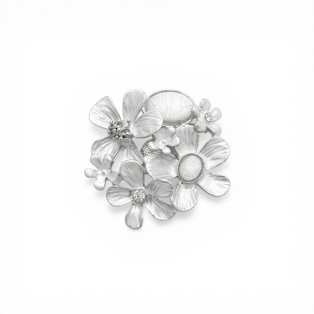 SPILLA CON FIORI E PIETRE