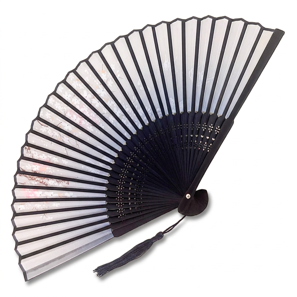 WOOD AND SILK FAN