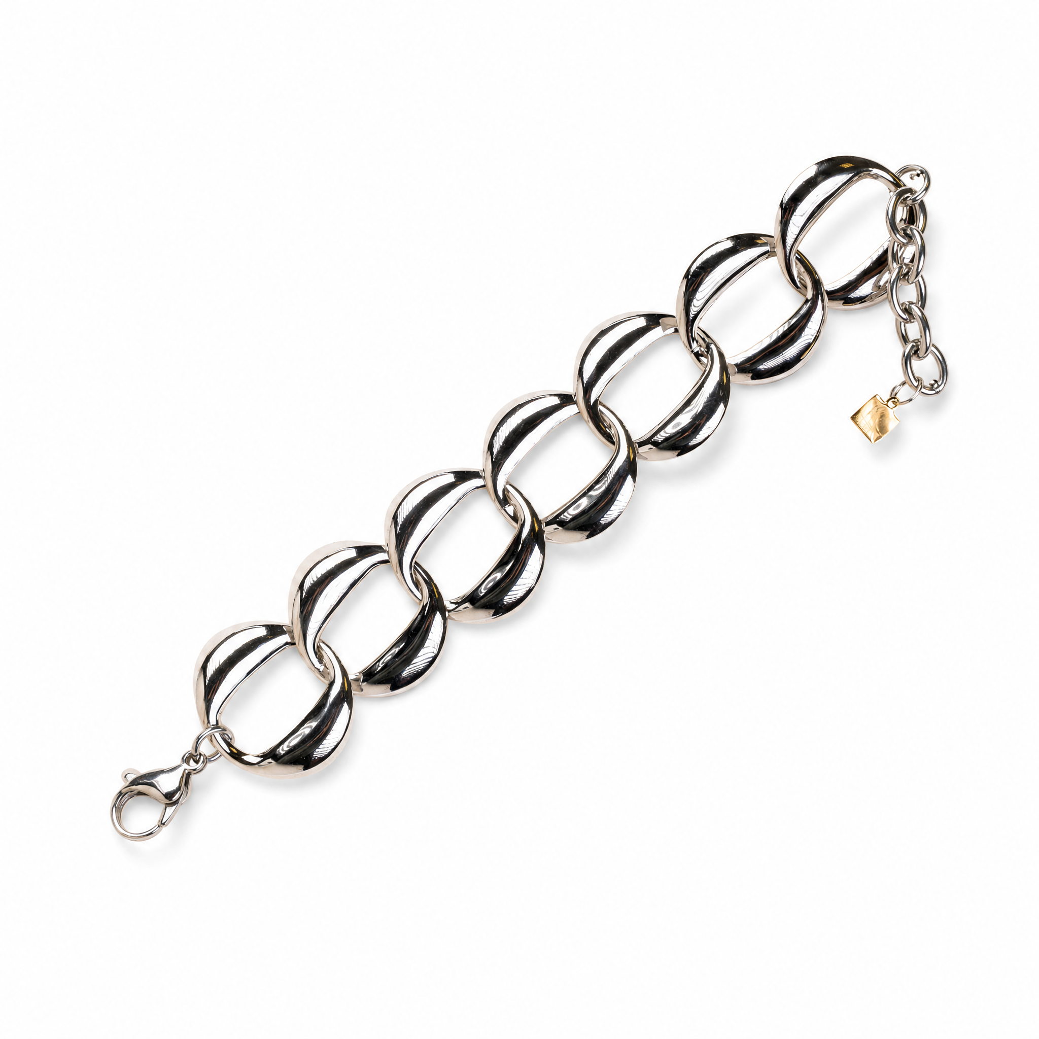 BRACCIALE MORBIDO A CATENA OVALE